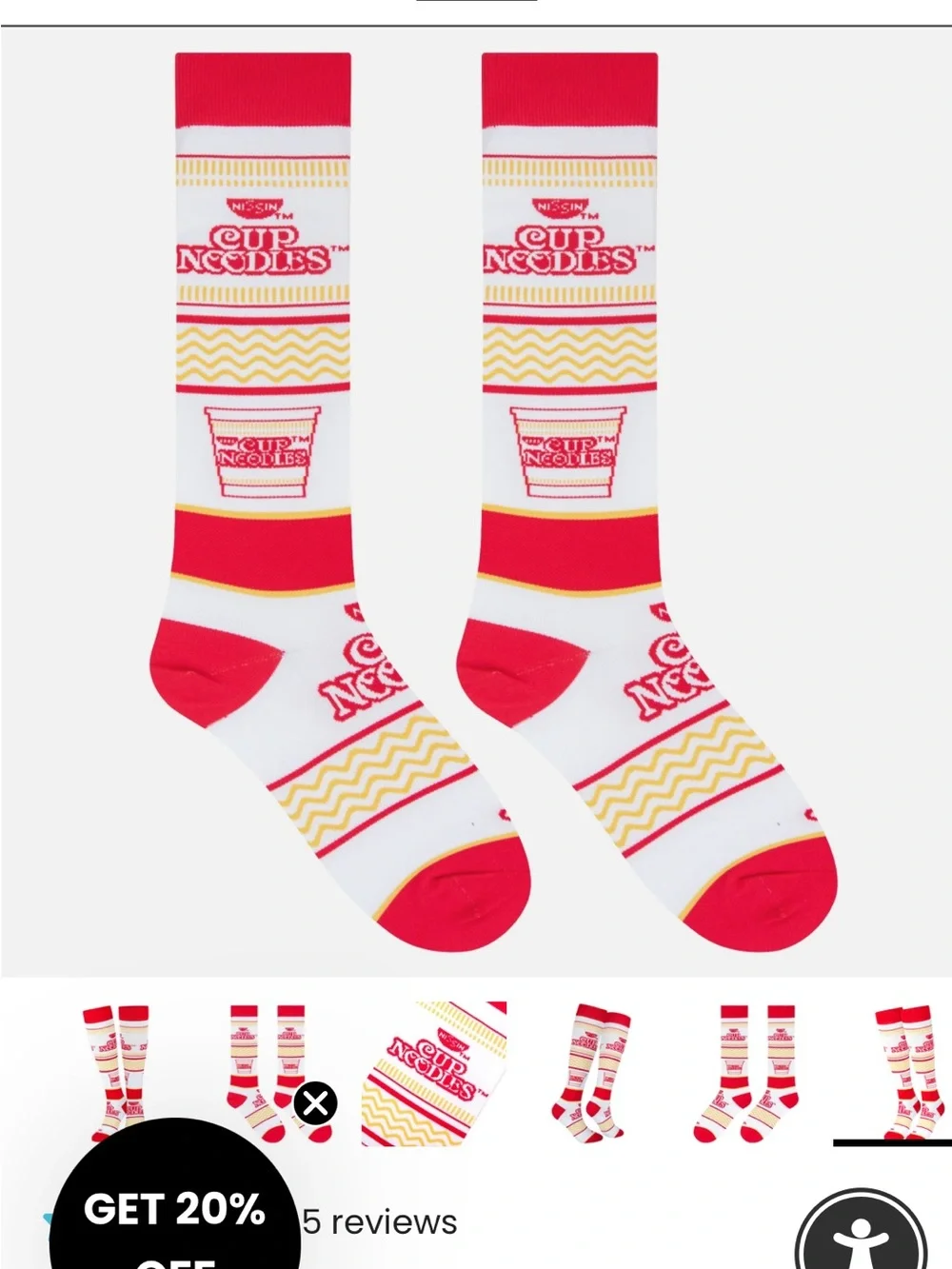 Odd Sox cup noodles